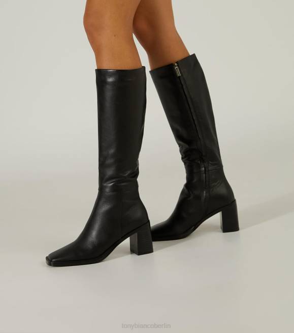 kniehohe Stiefel| de Tony Bianco Frauen Darby-Kalbsstiefel schwarzes Venedig 4624427